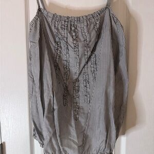 Billabong Striped navy and White Women's Top